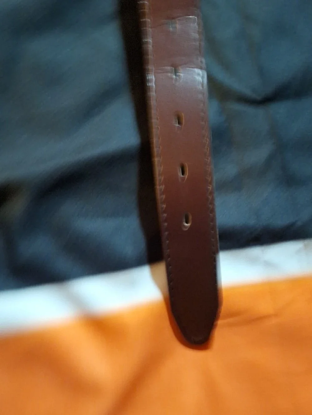 Classic Brown Leather Men's Belt